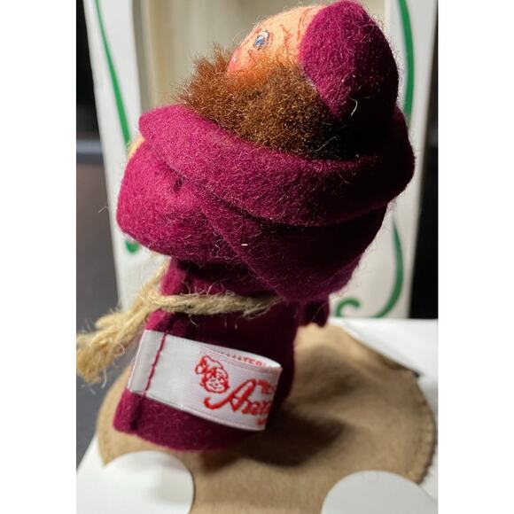 Annalee 3" Happy Monk Robed With Brown Cask Vintage Doll 1997 Home Decor - Picture 6 of 10